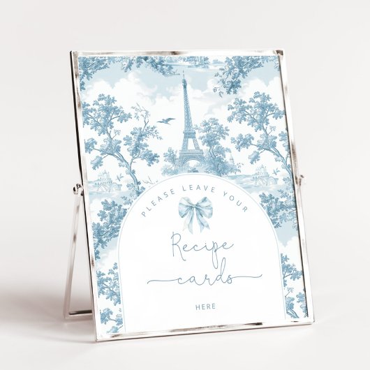 Toile de jour French laat hier uw receptenkaart ac Poster