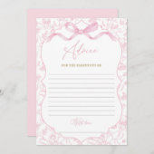 Toile De Jouy Advies Baby shower spel Kaart (Voorkant / Achterkant)