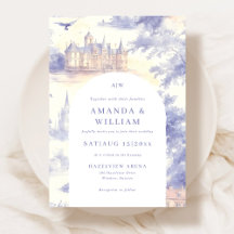 Toile de Jouy Art Huwelijksuitnodiging