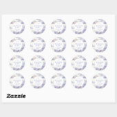 Toile de jouy Art Ronde Sticker (Vel)