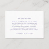 Toile de jouy art Thank you Plaatskaartje (Achterkant)