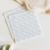 Toile De Jouy Beer Blauw Baby shower Servet