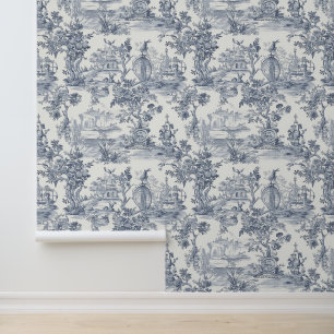 Toile de jouy behang