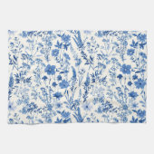 Toile De Jouy  bloemmotief Theedoek (Horizontaal)