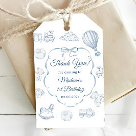 Toile De Jouy Blue Bow Birthday Party Cadeaulabel