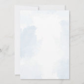 Toile De Jouy Blue Boy Baby shower Party Kaart (Achterkant)