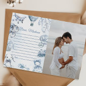 Toile De Jouy Blue Capsule Note Message Card Kaart