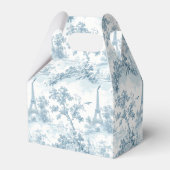 Toile de Jouy Bonjour BebeFrans baby shower Bedankdoosjes (Achterkant)