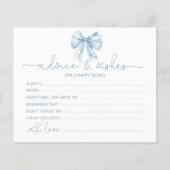 Toile de Jouy Boog advies en wensen bruidskaart (Voorkant)