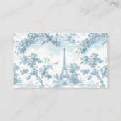 Toile de jouY Bow Paris recept voor de bruid te zi Informatiekaartje (Achterkant)