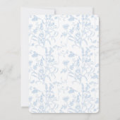 Toile de Jouy Bruiloft uitnodiging (Achterkant)