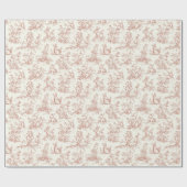Toile de Jouy Bunny & Carrot Delight |  Cadeaupapier (Vlak)