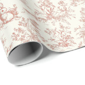 Toile de Jouy Bunny & Carrot Delight |  Cadeaupapier (Rol Hoek)