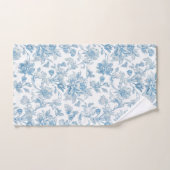 Toile-de-jouy Chinoiseries Blue Floral Pattern Bad Handdoek (Handdoek)