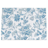 Toile-de-jouy Chinoiseries Blue Floral Pattern Groot Cadeauzakje (Voorkant)