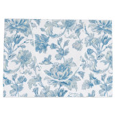 Toile-de-jouy Chinoiseries Blue Floral Pattern Groot Cadeauzakje (Achterkant)