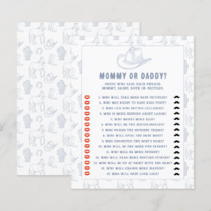 toile de jouy cowboy - mama of papa baby shower