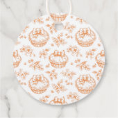 Toile de Jouy Cutie Pie genderneutraal bedankt Bedankjes Labels (Achterkant)