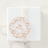 Toile de Jouy Cutie Pie genderneutraal bedankt Bedankjes Labels (In situ)