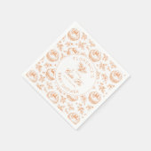 Toile de Jouy Cutie Pie genderneutraal bedankt Servet (Hoek)