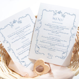 Toile de Jouy elegant lijst elegant Menu