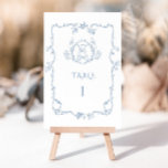 Toile de Jouy elegante  lijst teddybeer Kaart<br><div class="desc">Toile de Jouy elegante  lijst teddybeer Tafelnummer Overeenkomende items beschikbaar.</div>