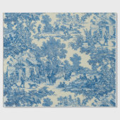 Toile de Jouy Fabric Wrapping Paper Cadeaupapier (Vlak)