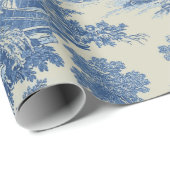 Toile de Jouy Fabric Wrapping Paper Cadeaupapier (Rol Hoek)