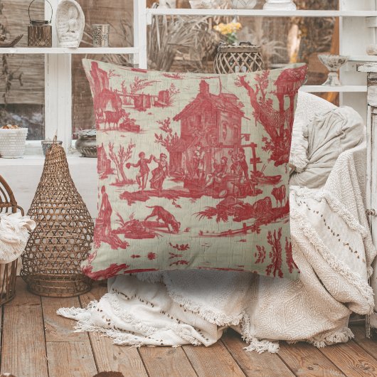 Toile de jouy  Frans Land De put Kussen