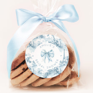 Toile de Jouy Frans romantisch vrijgezellenfeest Ronde Sticker