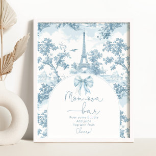 Toile de Jouy Franse Boog Momosa bar Poster
