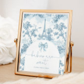 Toile de Jouy Franse Bow Baby's zijn zoet Poster