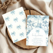 Toile de Jouy Franse thema boog Baby shower Kaart