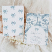 Toile de Jouy Franse thema boog Baby shower Kaart