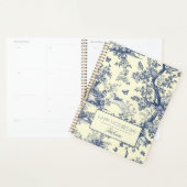 Toile de jouy gepersonaliseerde moederdag planner (Display)
