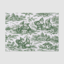 Toile de Jouy Gnome Tissue Paper