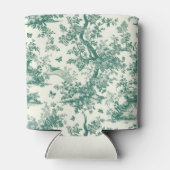 Toile de Jouy  groene vlindertuin Blikjeskoeler (Achterkant)