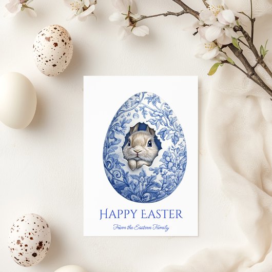 Toile de Jouy Happy Easter Wenskaart Kaart