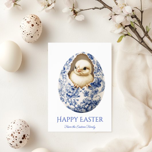 Toile de Jouy Happy Easter Wenskaart Kaart