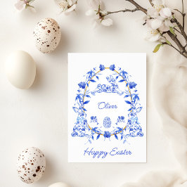Toile de Jouy Happy Easter Wenskaart Kaart
