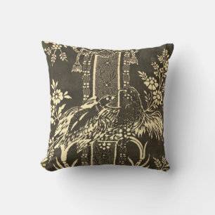 Toile de jouy  Illustration Black White Kussen