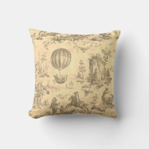Toile de jouy  Illustration Cushion Kussen