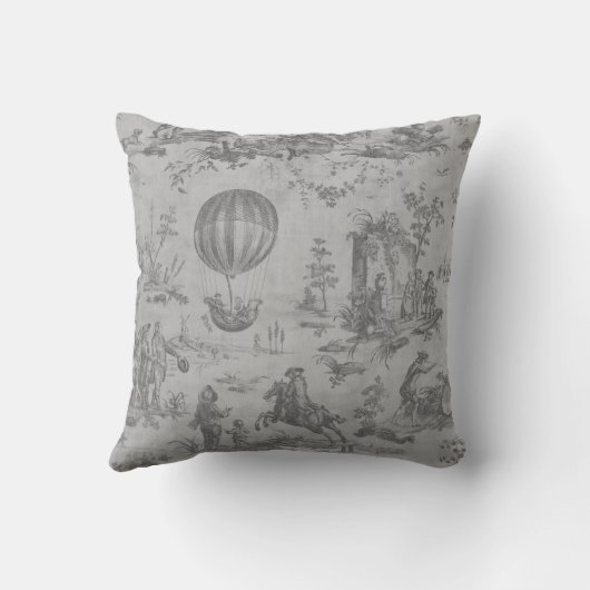 Toile de jouy  Illustration Cushion Kussen (Achterkant)