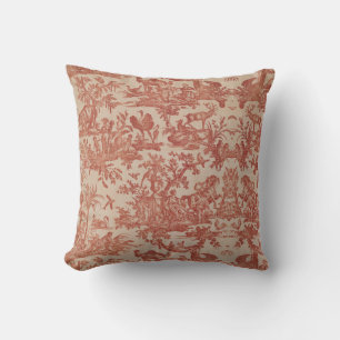 Toile de jouy  Illustration Cushion Kussen