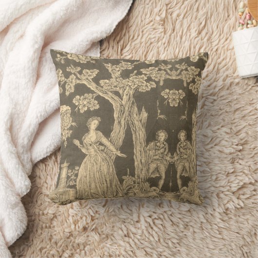Toile de jouy  Illustration Cushion Kussen (Deken)