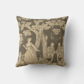 Toile de jouy Illustration Cushion Kussen (Achterkant)