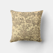 Toile de jouy  Illustration Cushion Kussen (Achterkant)