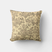 Toile de jouy  Illustration Cushion Kussen (Voorkant)