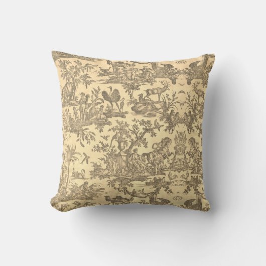 Toile de jouy  Illustration Cushion Kussen (Voorkant)