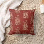 Toile de jouy  Illustration Dark Red Kussen (Deken)